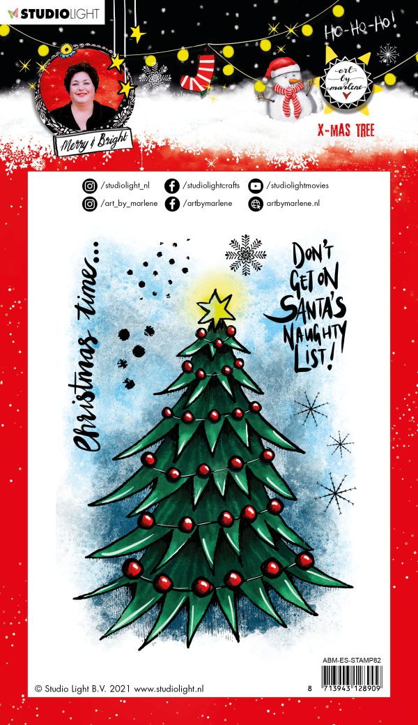 ABM Clear Stamp Christmas Tree Essentials 148x210x1mm 1 PC nr.82 - Afbeelding 2