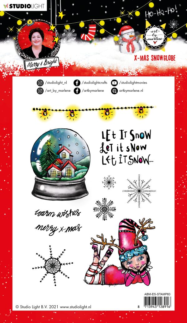 ABM Clear Stamp Christmas Snow Globe Essentials 148x210x1mm 1 PC nr.83 - Afbeelding 2