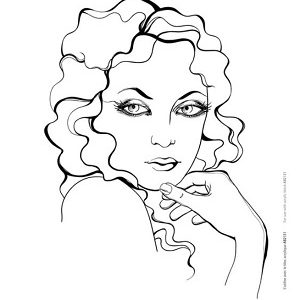 Carabelle Studio • cling stamp XXL portrait hélèna