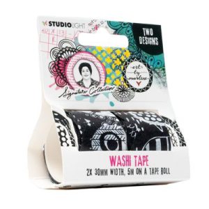 Washi Scallop black and white