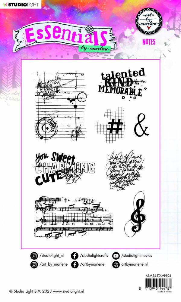 ABM Cling Stamp Notes