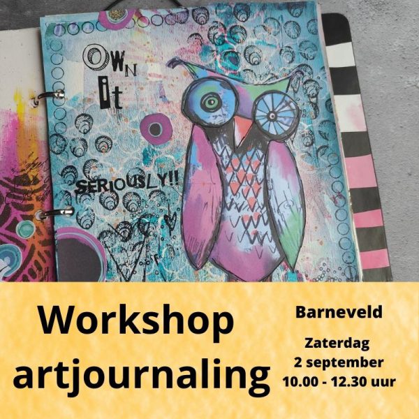 Workshop artjournalen 2 september Monique de Jonge Barneveld