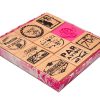 Wooden Stamp Set  Rubber stamps - Afbeelding 4