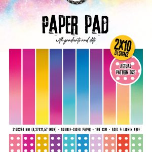 Pre Order  Pattern Paper Pad Gradients and dots