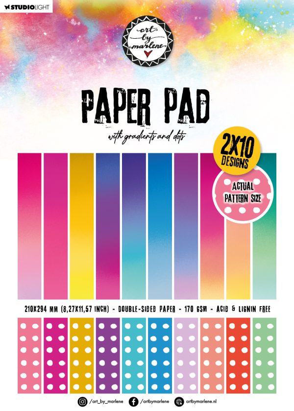 Pattern Paper Pad Gradients and dots