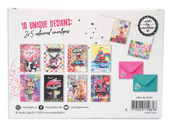 ABM Greeting Cards 10 unique designs - Afbeelding 2