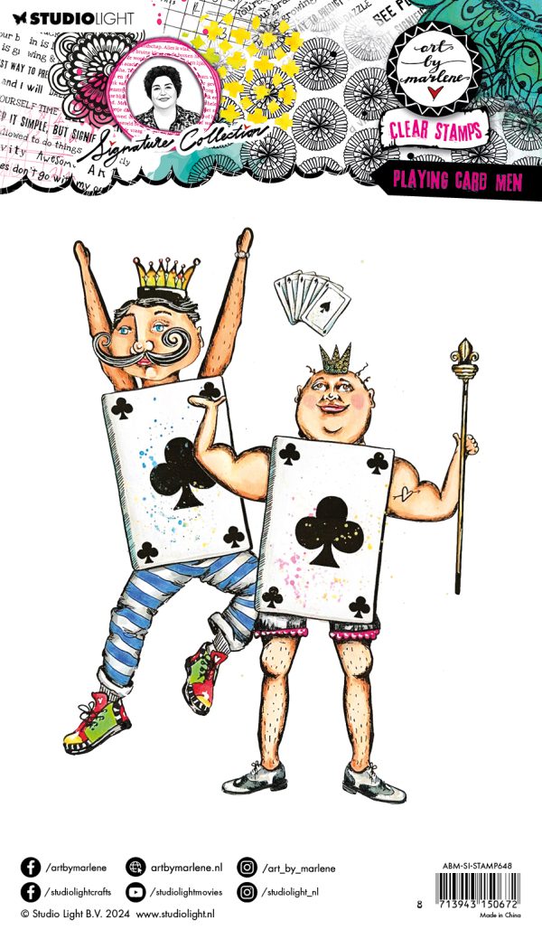 Stamp Playing card men - Afbeelding 2