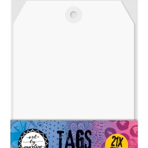 Tags with hole-reinforcements