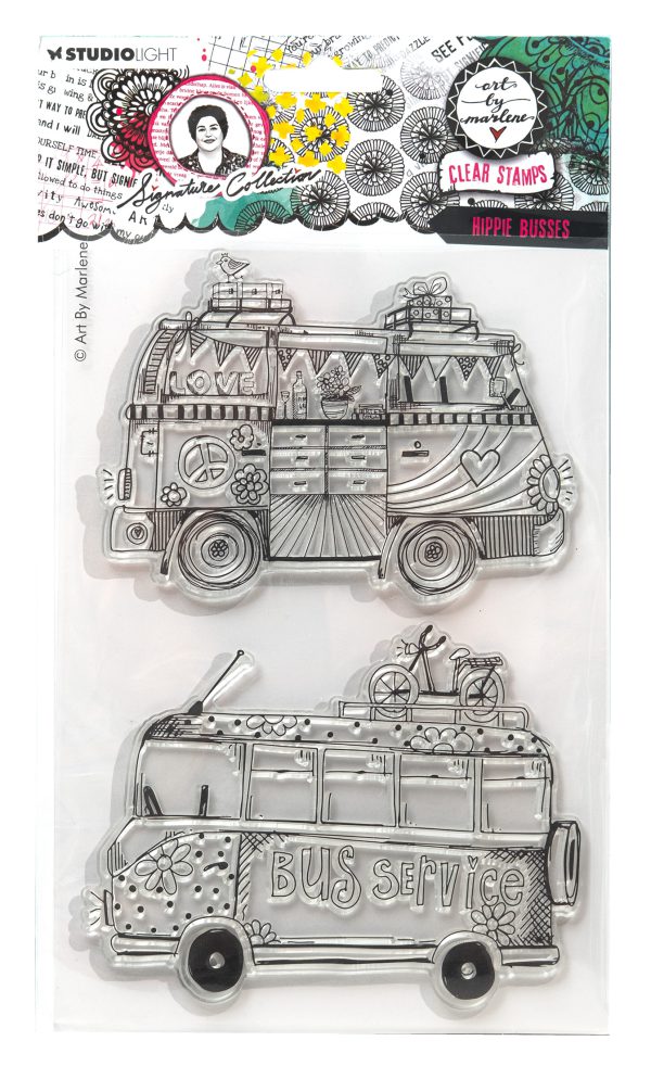 Stamp Hippie busses - Afbeelding 2