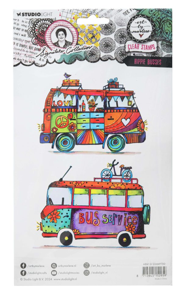 Stamp Hippie busses