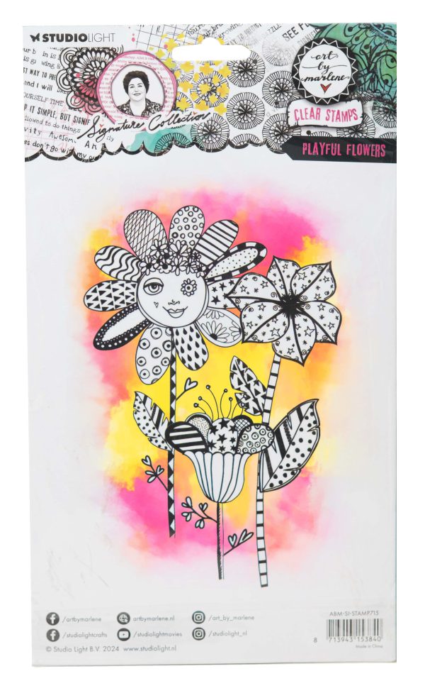 Stamp Playful flowers