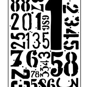 Carabelle Studio • Embossing sjabloon chiffres grunge