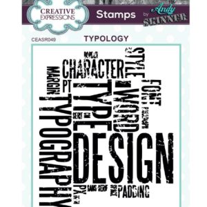 Creative Expressions • Rubber Stamp Typology 8,89x10,67cm