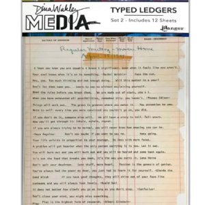 Ranger • Dina Wakley Media Typed Ledgers Set 2 12sheets