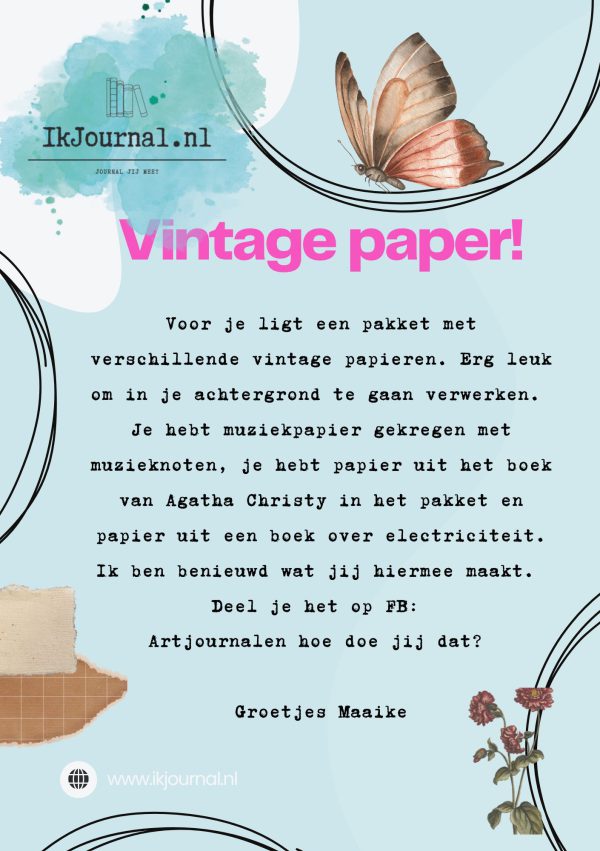 Vintage papier pakketje