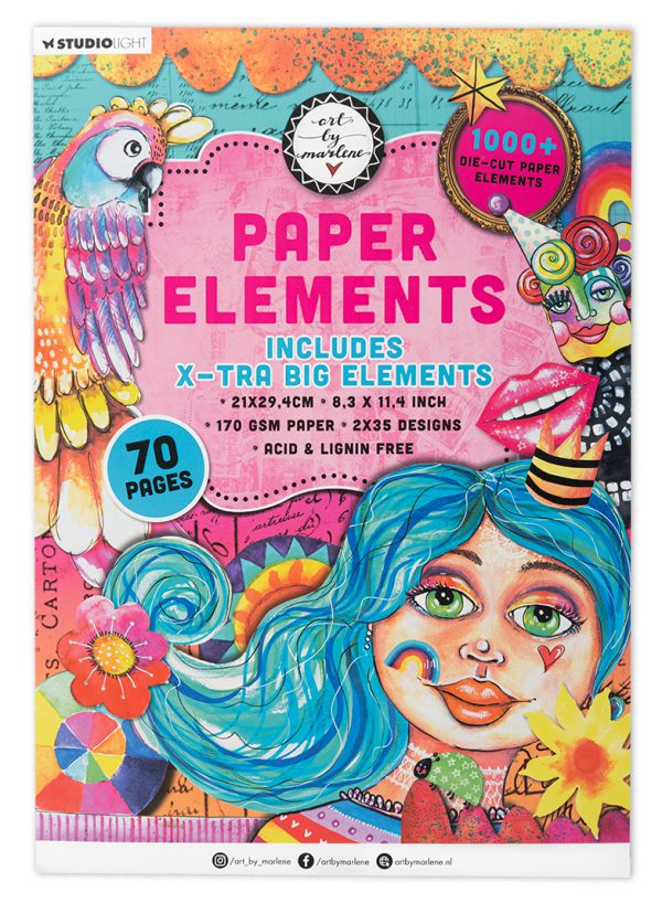 Die-cut Paper Pad Extra big elements