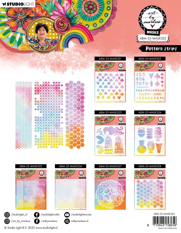 Mask Pattern stripes - Afbeelding 2