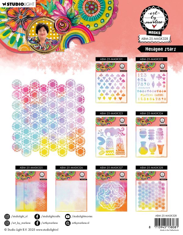 Mask Hexagon stars - Afbeelding 2