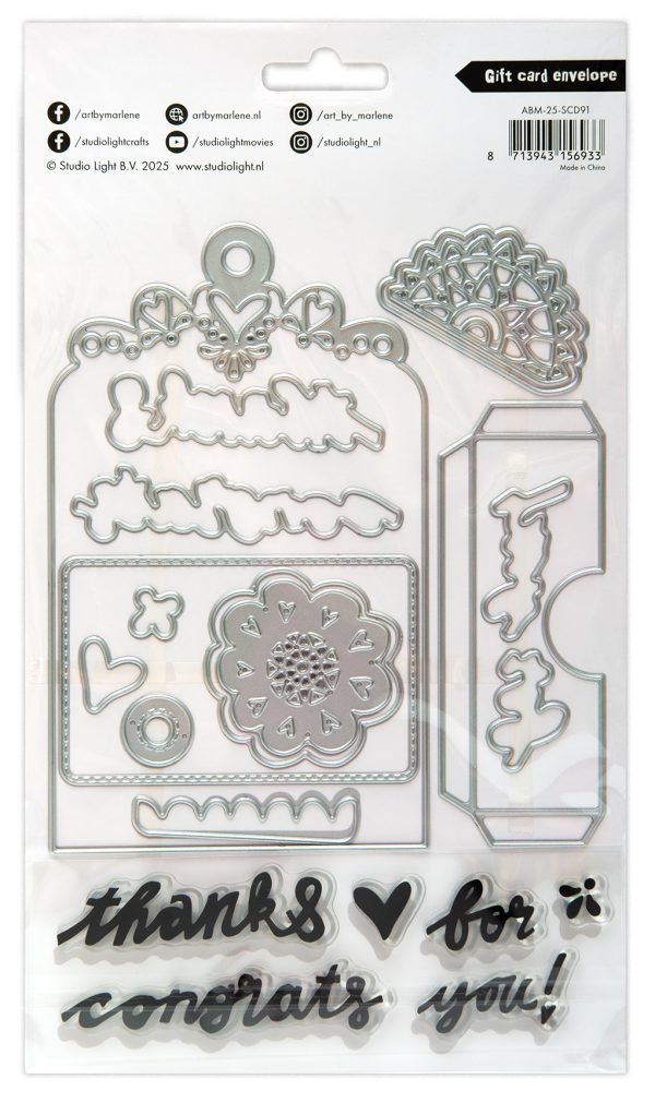 Stamp and Cutting dies Gift card envelope - Afbeelding 2
