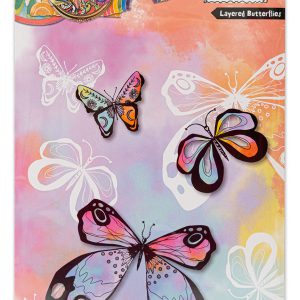 Stamp Layered butterflies