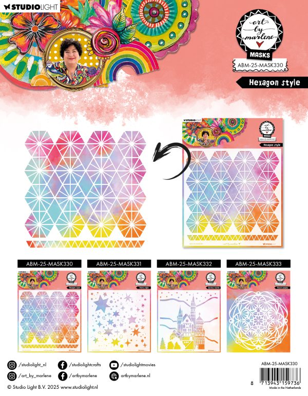 Mask Hexagon style - Afbeelding 2