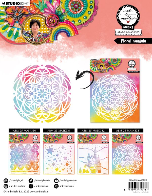 Mask Floral mandala - Afbeelding 2