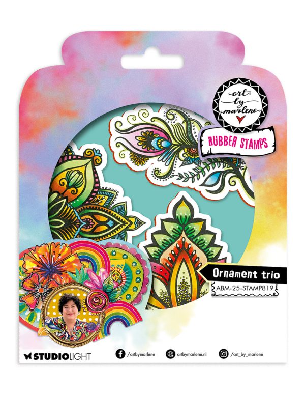 Stamp Ornament trio