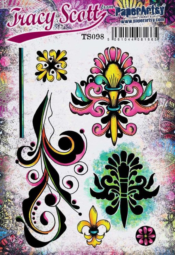 PaperArtsy Stamp TS098