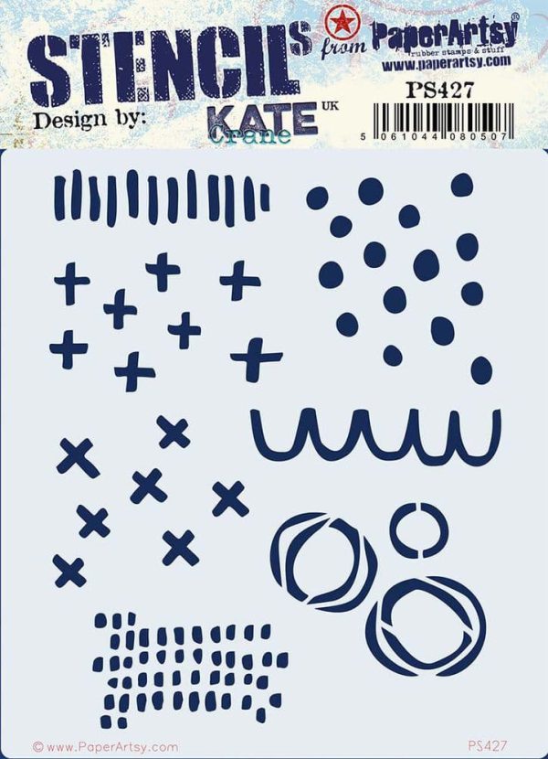 PaperArtsy Stencil PS427 Kate Crane