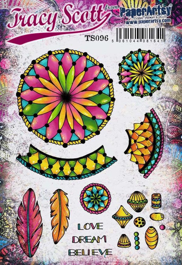 PaperArtsy Stamp TS096 Tracy Scott