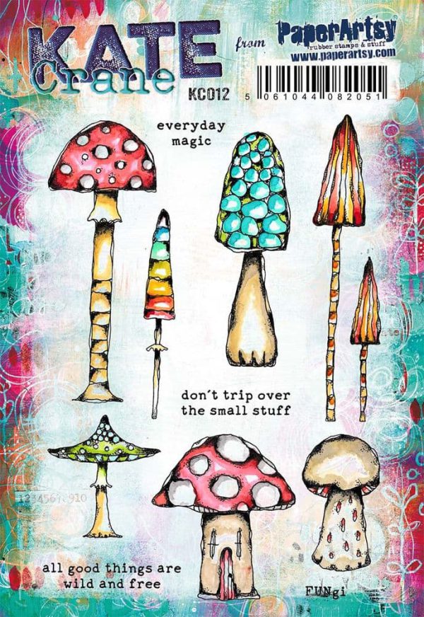 PaperArtsy Stamp KC012- Kate Crane
