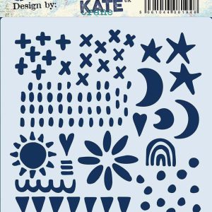 PaperArtsy Stencil PS465 Kate Crane