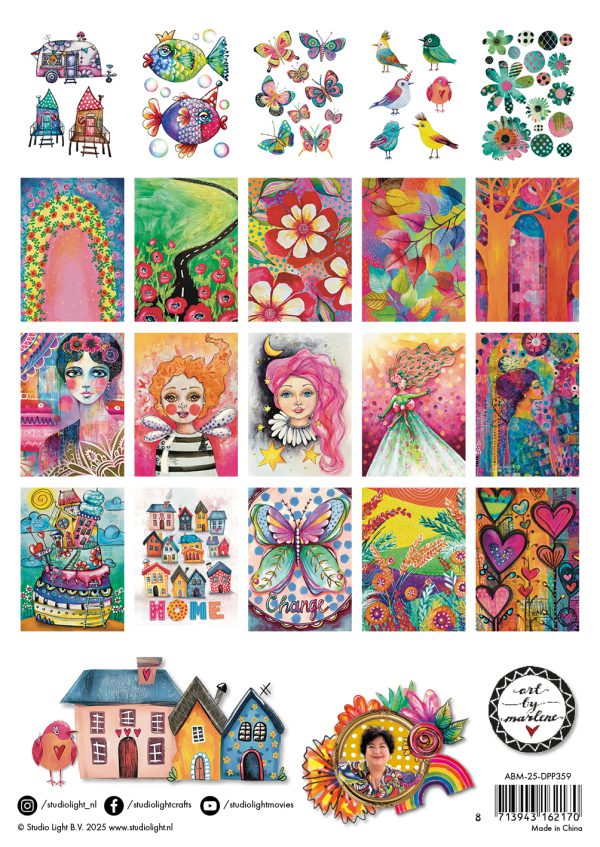 ABM Cut and paste book Whymsical World - Afbeelding 2