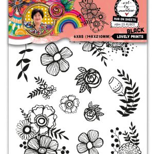 ABM Rubons Lovely prints, BLACK