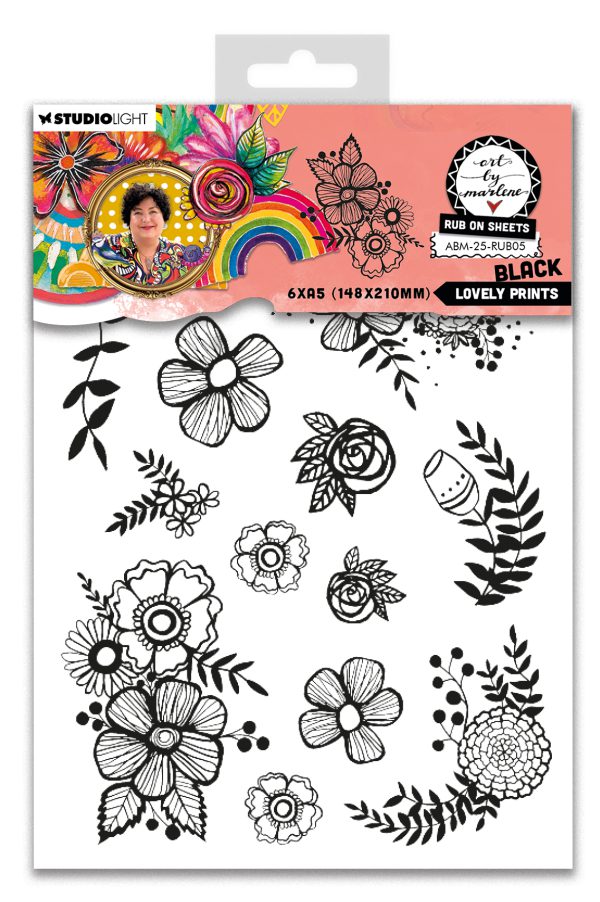 ABM Rubons Lovely prints, BLACK