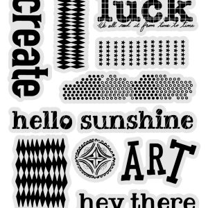ABM Clear Stamp Bold words