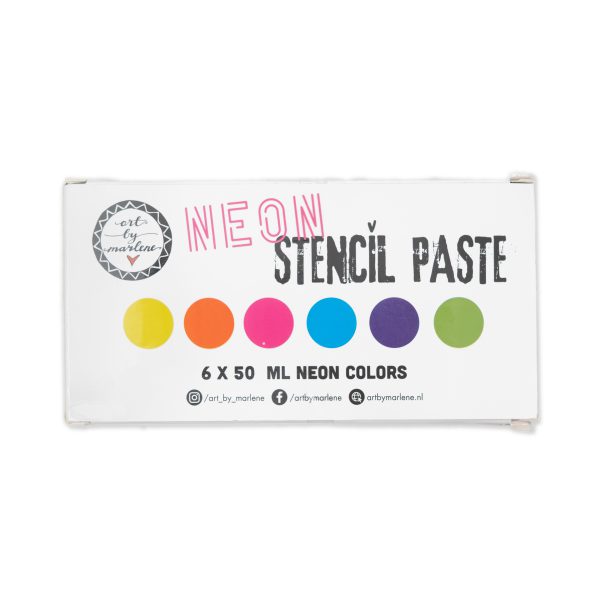 Pre-Order Stencil Paste Neon colors - Afbeelding 2