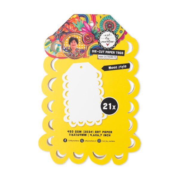 Pre-order Die-cut Paper Tags Moon style