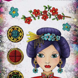 PaperArtsy Stamp TS093