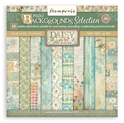 Stamperia Maxi Background Daisy art